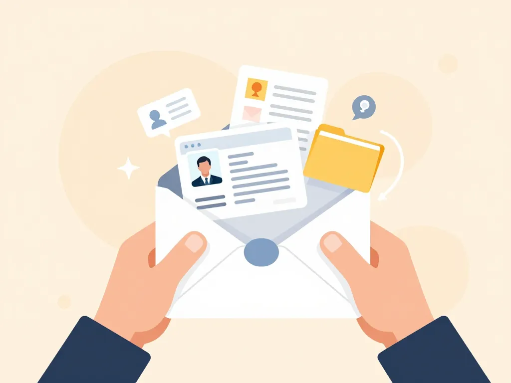 casvp mail envoyer dossier efficacement