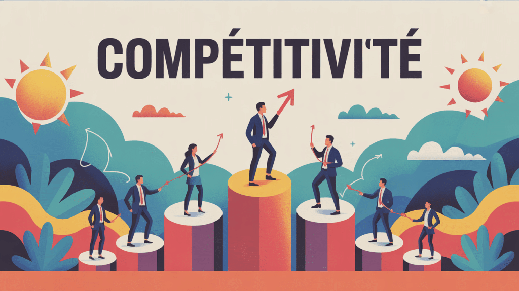 visuel competitivite entreprises stylisees