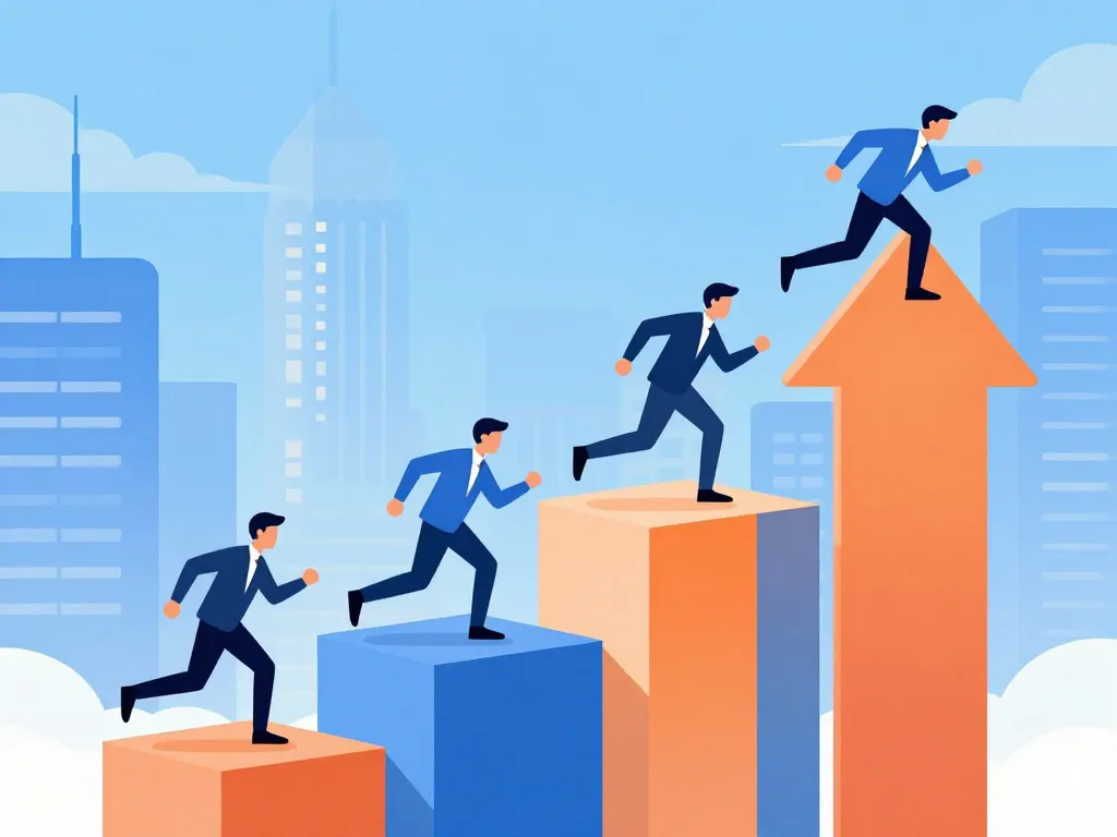 illustration competitivite entreprise strategie