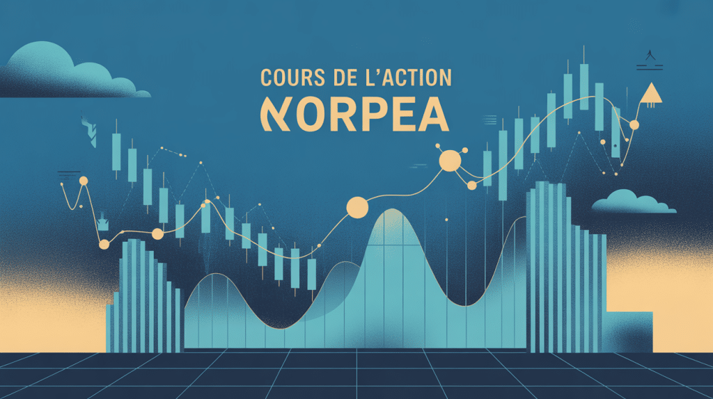 Illustration finance cours de l action Orpea sobre et moderne