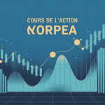 Illustration finance cours de l action Orpea sobre et moderne