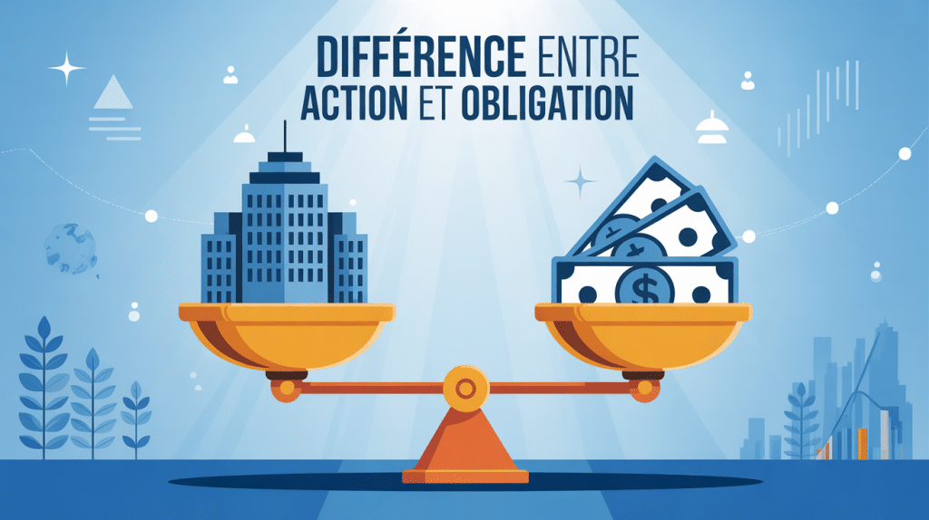 image différence entre action et obligation balance