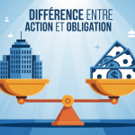 image différence entre action et obligation balance