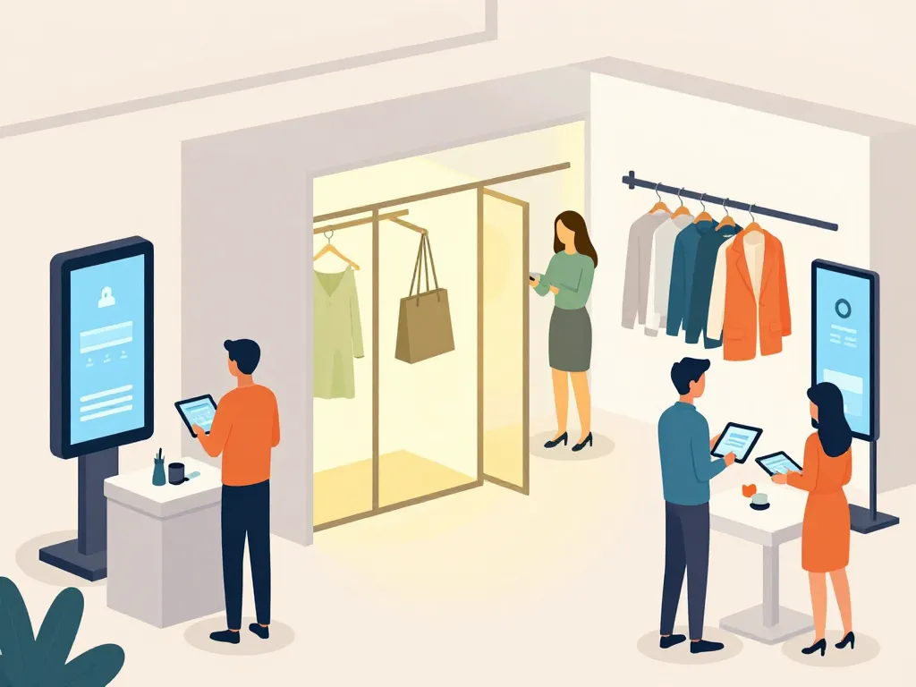 e habillement outils digitaux magasin mode