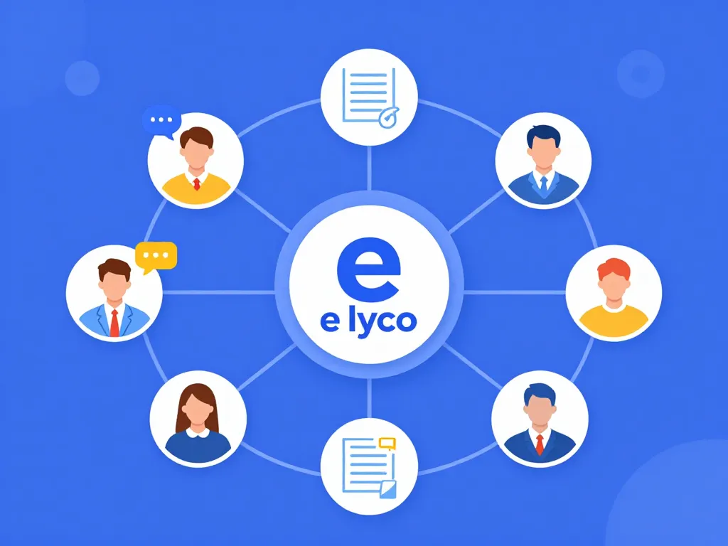 Schéma connexion e lyco élèves parents enseignants