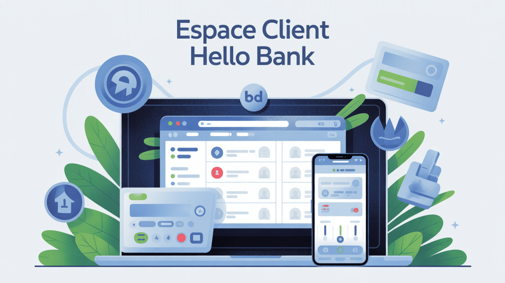 hello bank compte client tableau de bord sécurisé ordinateur smartphone