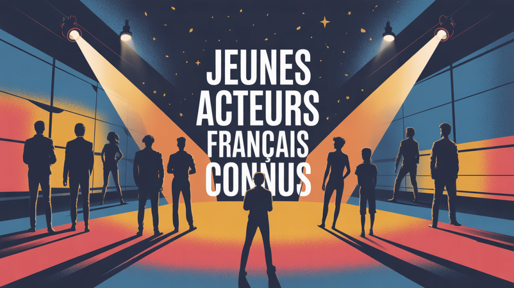 Hommage créatif aux jeunes acteurs français connus sur scène