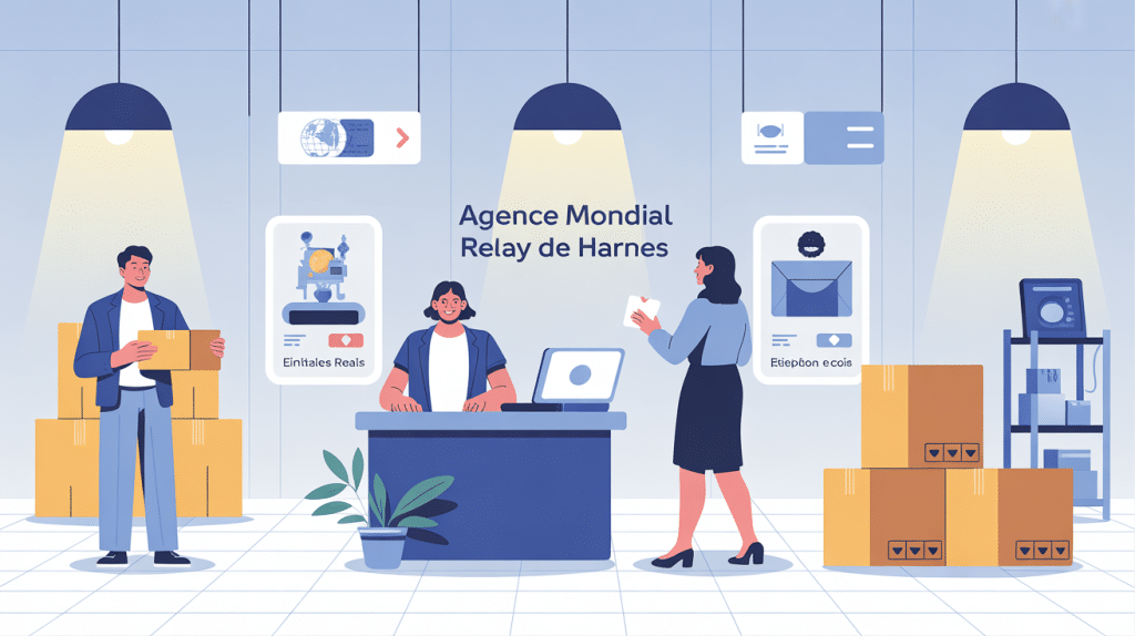 Expérience à mondial relay - agence de harnes, ambiance moderne