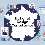 national design consultancy illustration réseau marque France