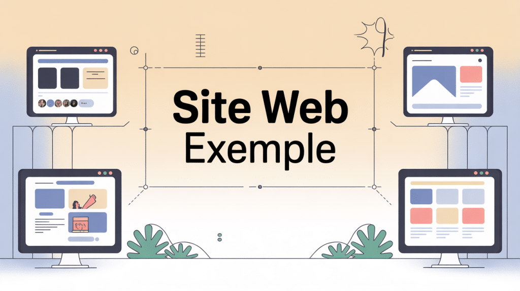 Site web exemple illustration vectorielle moderne