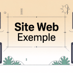 Site web exemple illustration vectorielle moderne