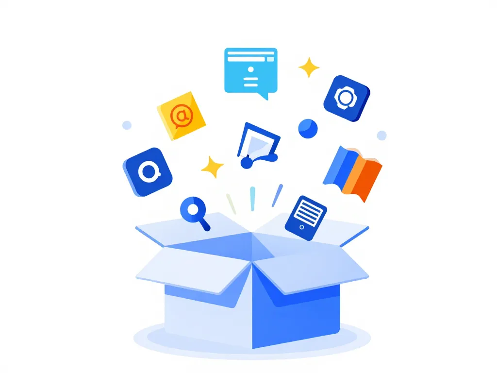 symboles startup box différentes formes