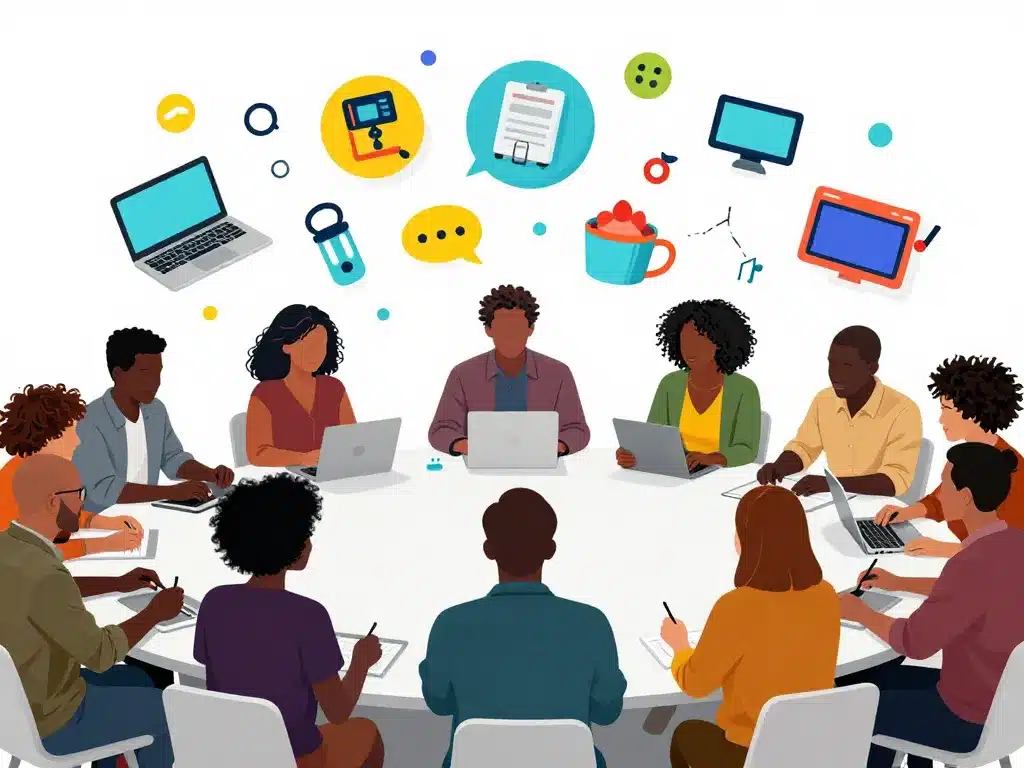 collaboration équipe startup tech produit