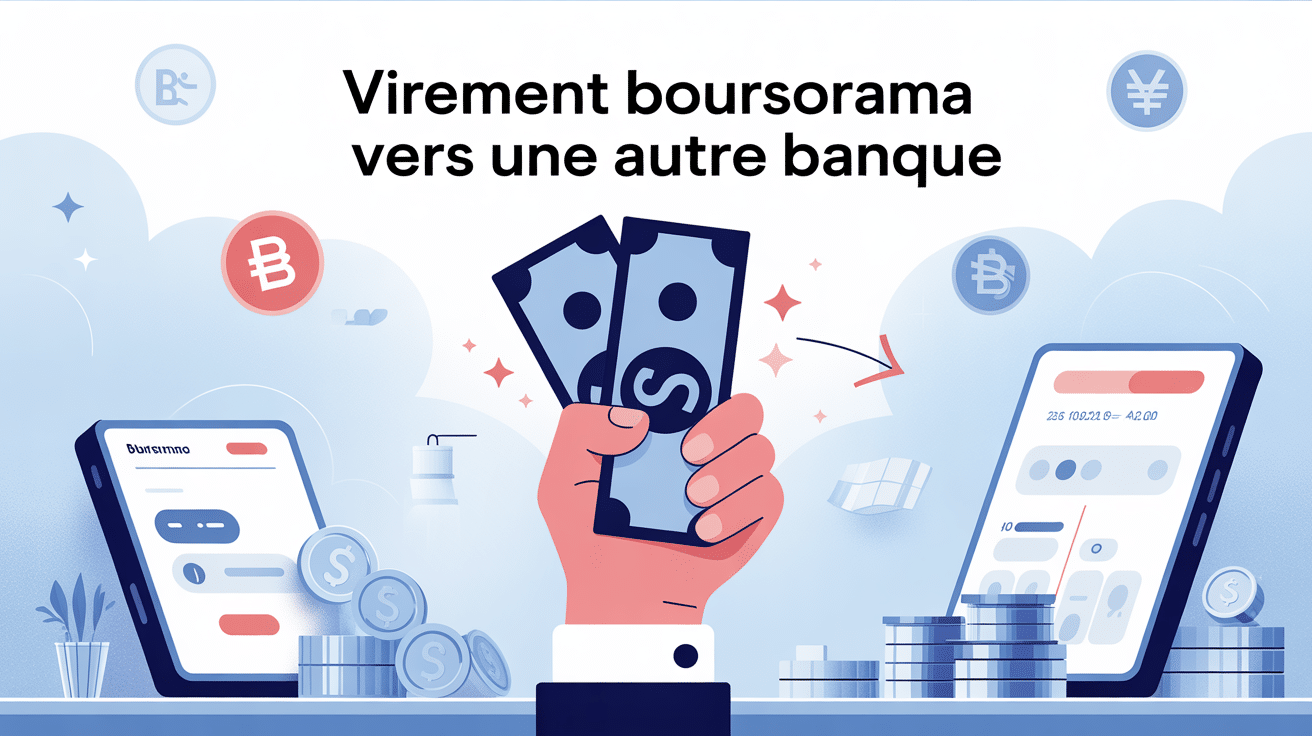 Illustration du virement Boursorama vers autre banque
