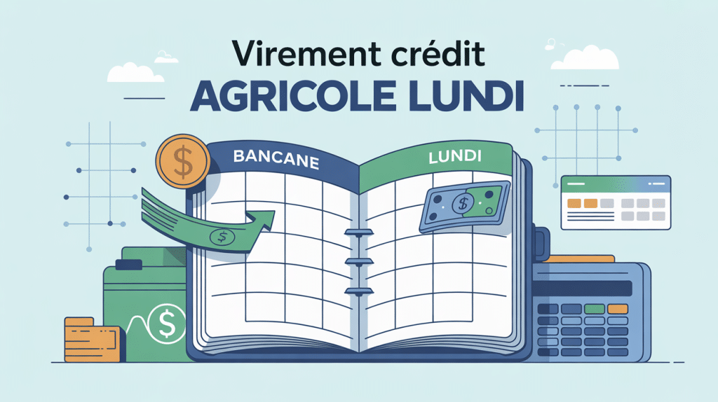 Agenda bancaire virement le lundi Crédit Agricole