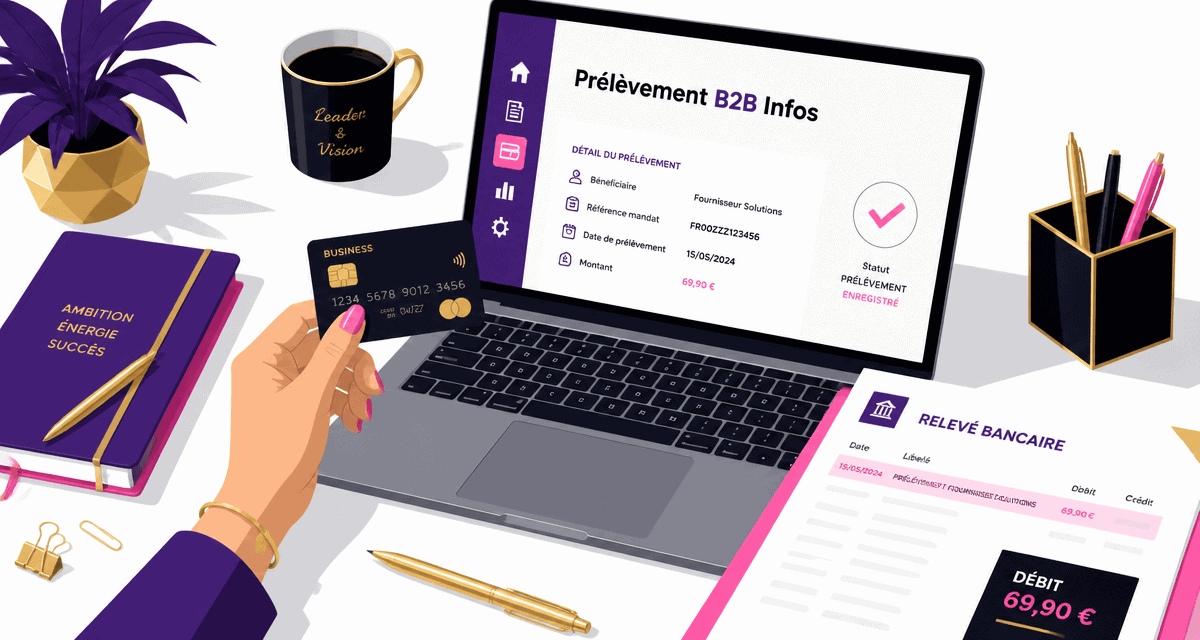 b2b infos prélèvement sur relevé bancaire