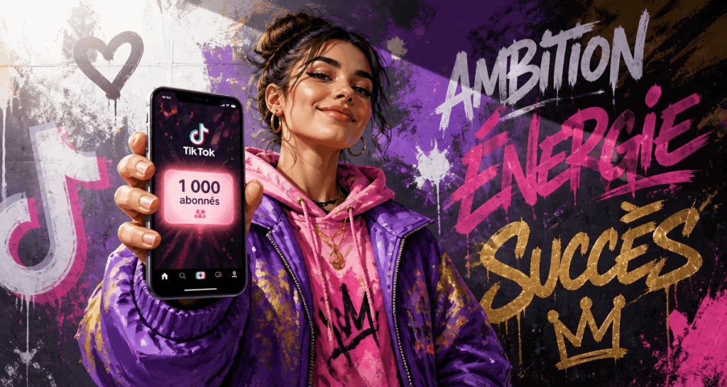Boost TikTok followers jeune créatrice 1000 abonnés