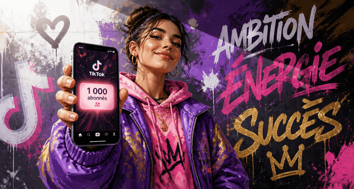 Boost TikTok followers jeune créatrice 1000 abonnés