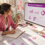 business intelligence business intelligence business intelligence femme analyse données