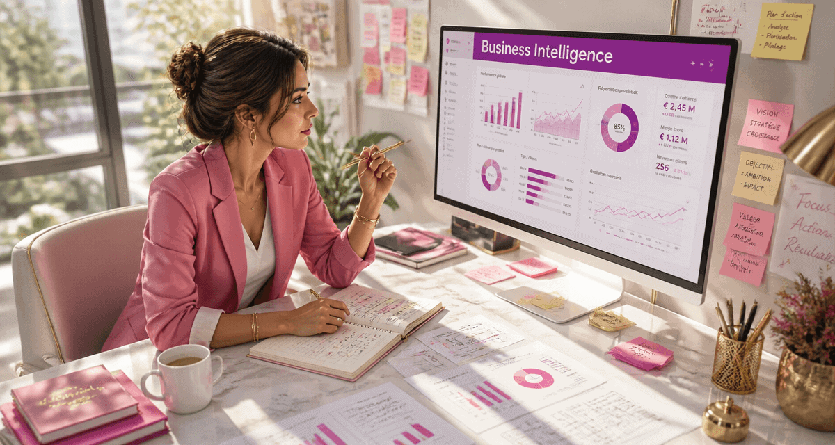 business intelligence business intelligence business intelligence femme analyse données