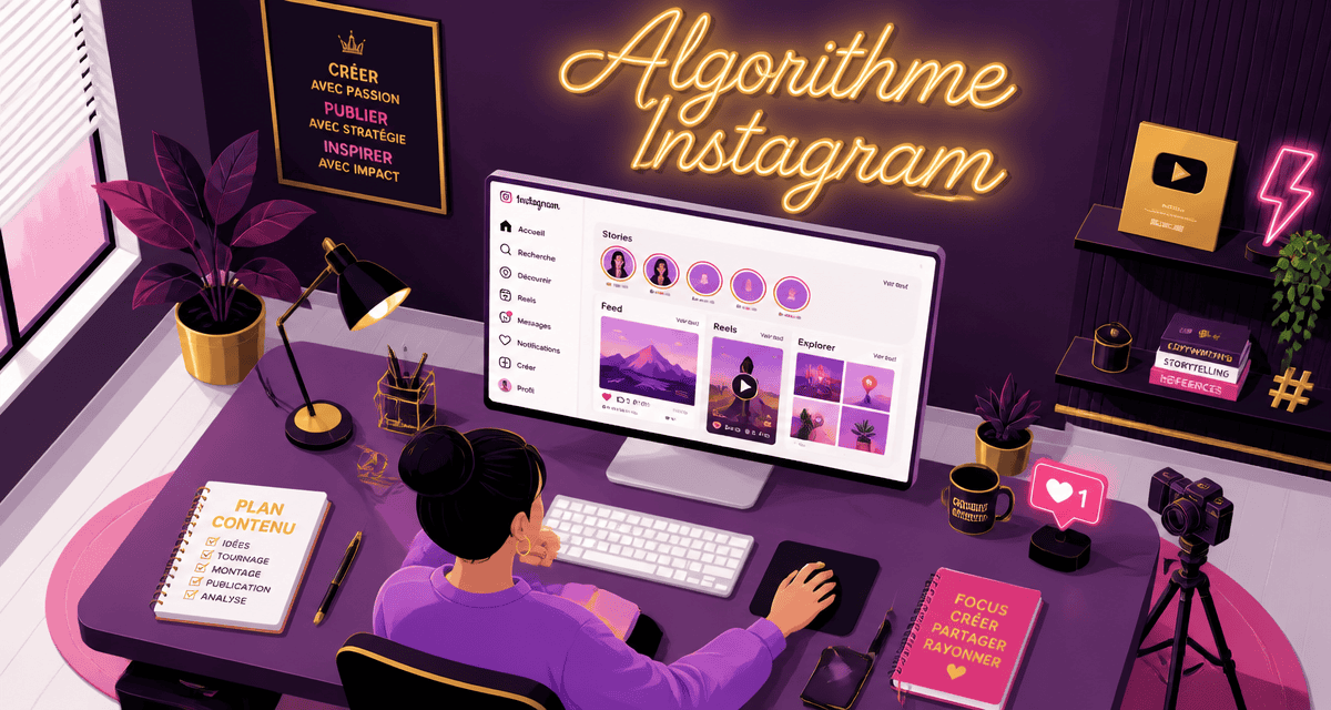 comment fonctionne l'algorithme instagram, illustration interface