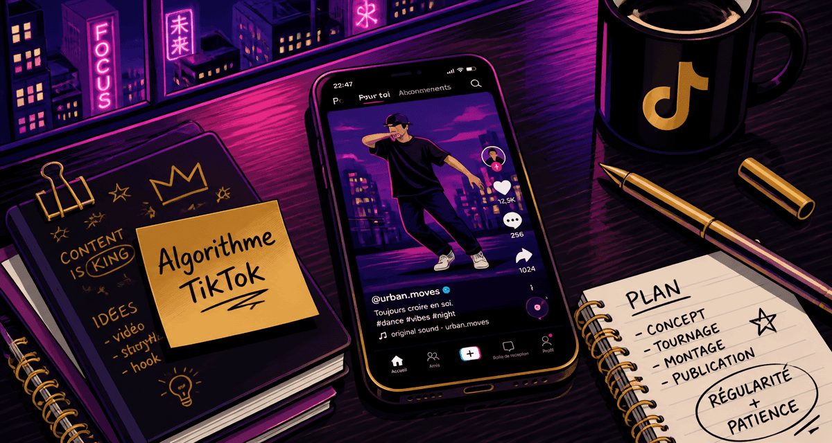 comment fonctionne l'algorithme tiktok smartphone vidéo FYP
