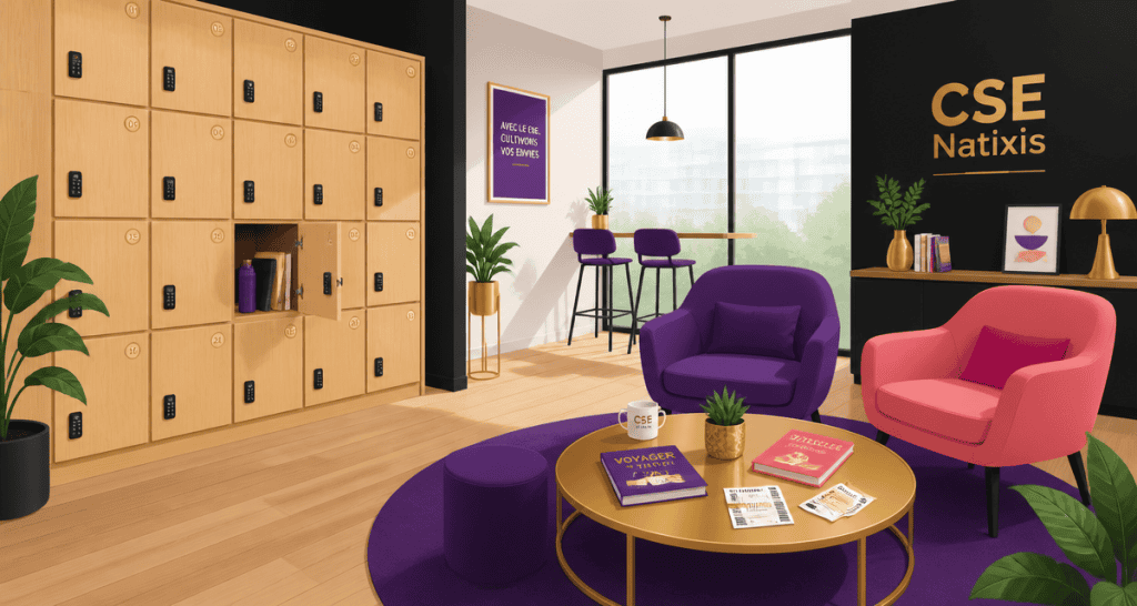 espace détente CSE Natixis sport médiathèque