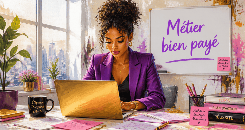 formation oulala.net pour un métier bien payé illustration femme