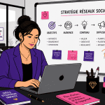 formation réseaux sociaux cpf jeune femme coworking