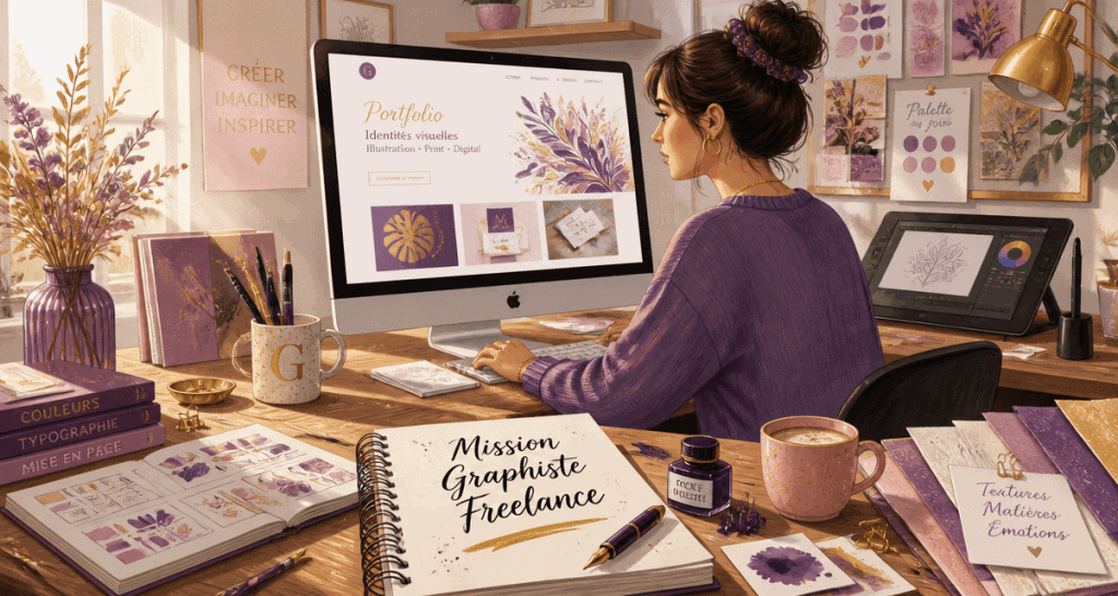freelance graphiste emploi illustration bureau
