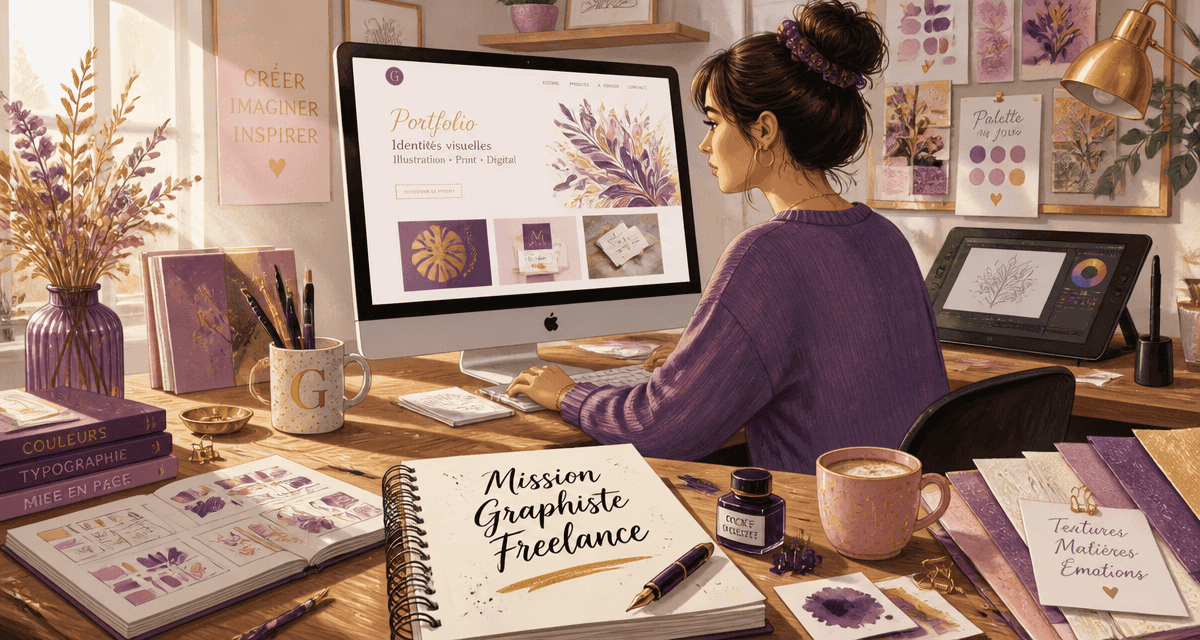 freelance graphiste emploi illustration bureau