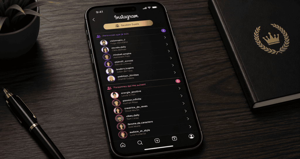 smartphone instagram suivi gestion
