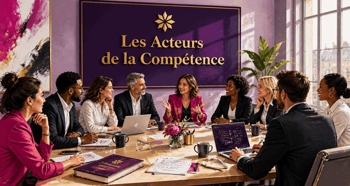 Réunion des acteurs de la compétence autour d'une table