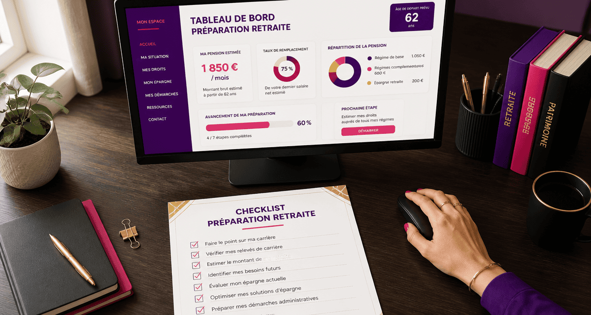 maretraite-entreprise bureau élégant checklist retraite