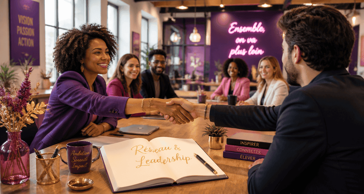 Marketing and networking autour d'une table de coworking