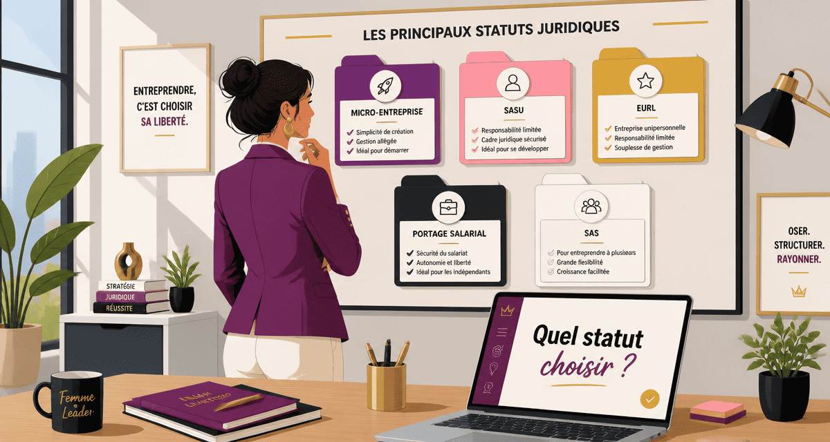 Quel statut pour un freelance, femme analyse options juridiques