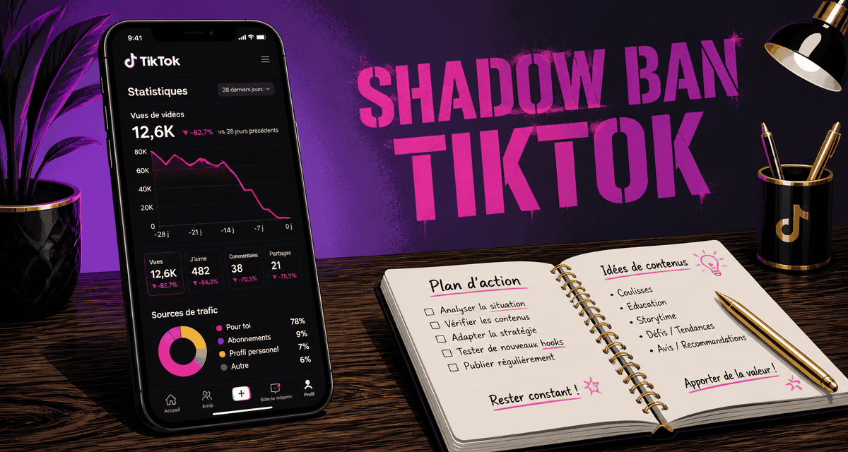 shadow ban tiktok smartphone statistiques