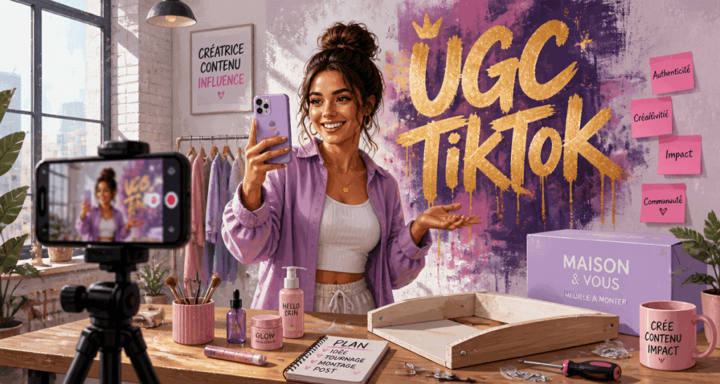ugc tiktok créatrice vidéo studio urbain