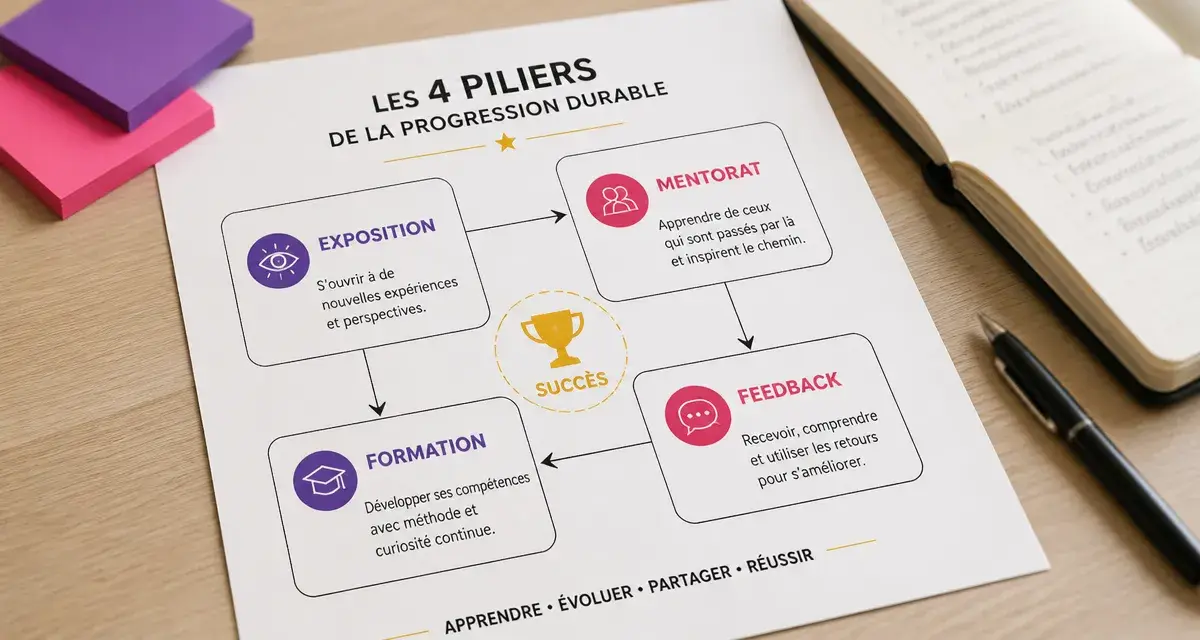 Avoir du potentiel : 4 leviers (exposition, mentorat, formation, feedback) pour réussir