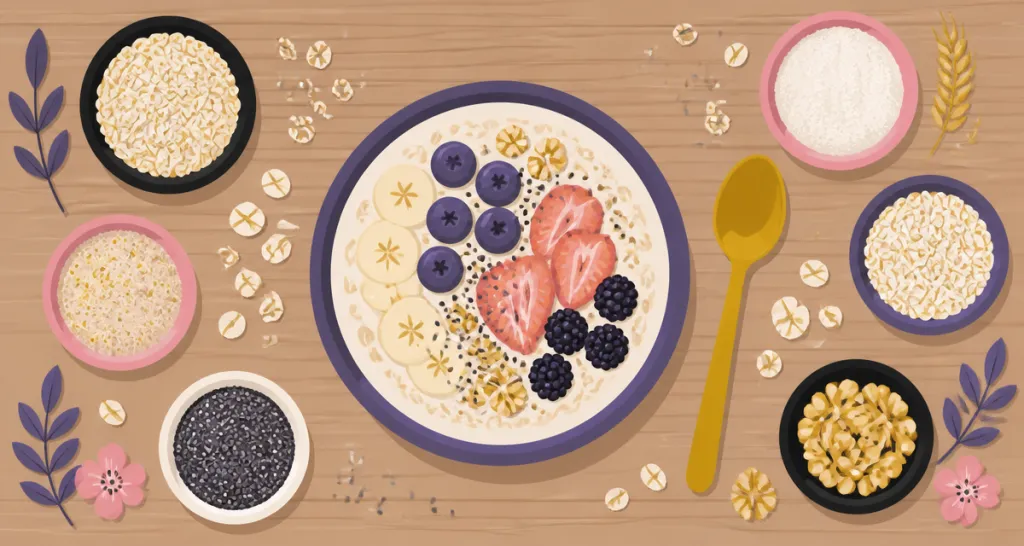 bienfaits de l avoine bol porridge fruits