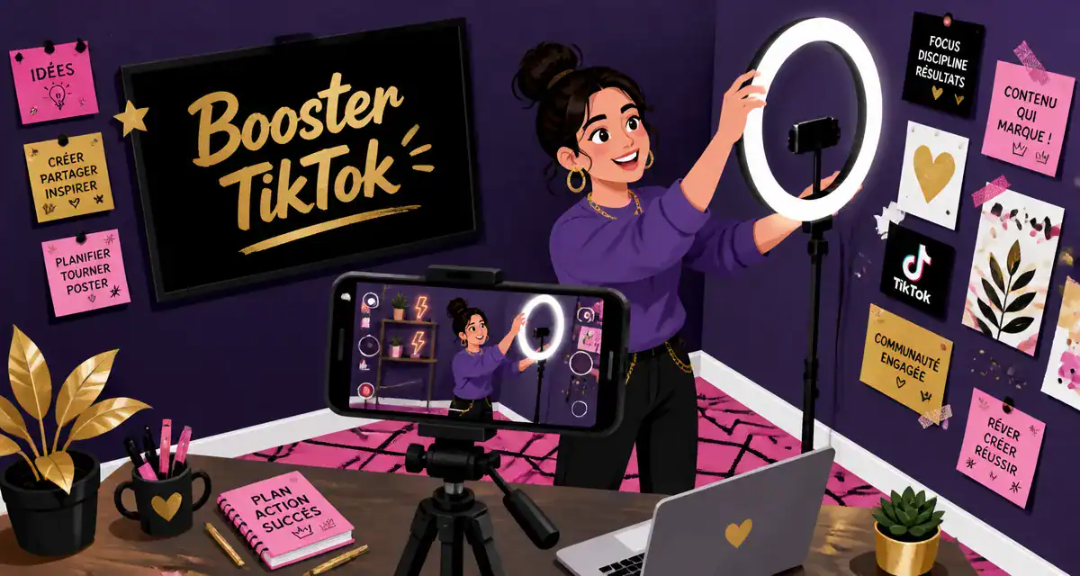 booster tiktok image studio créateur