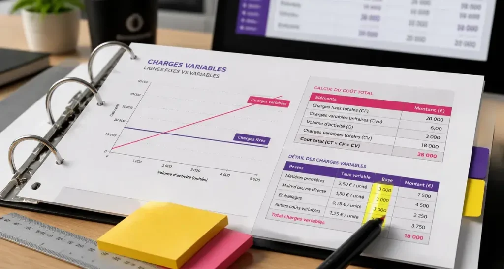 Charges variables exemple : graphiques et suivi pour piloter la rentabilité