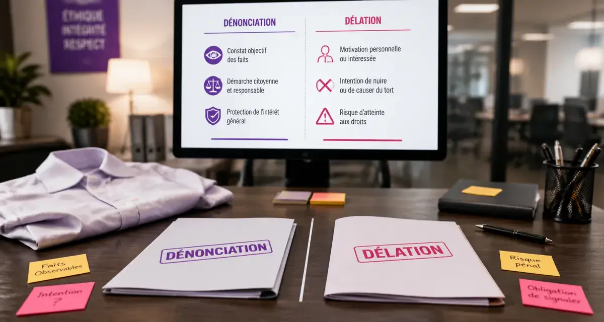 Délation au travail : dénonciation éthique vs dérive toxique au bureau