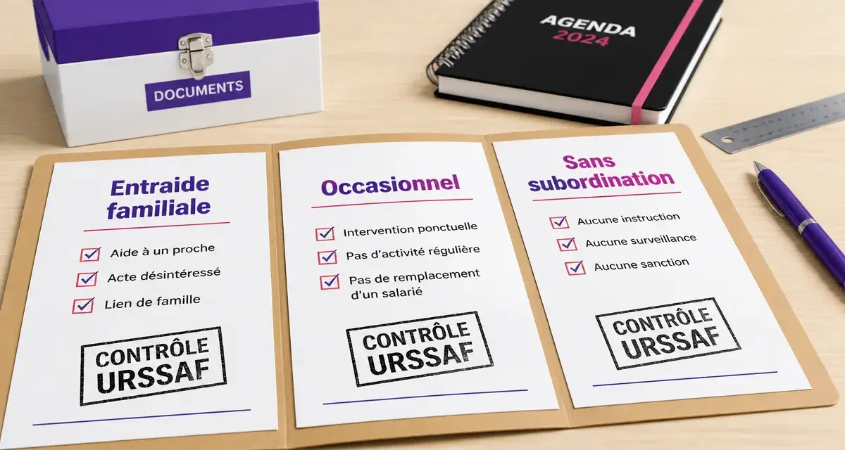 Entraide familiale entreprise : documents et contrôle URSSAF pour éviter le redressement