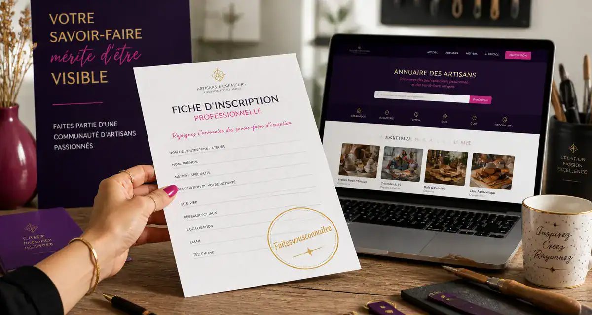 faitesvousconnaitre fiche artisan annuaire