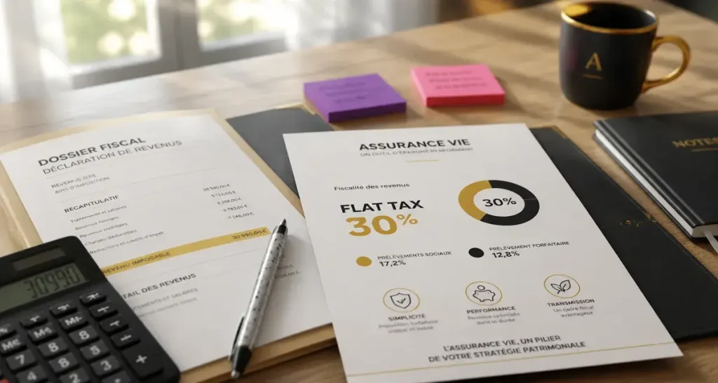 Flat taxe assurance vie : seuil 150 000 € et taux de rachat