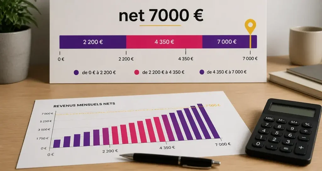 Je gagne 7000 euros par mois : niveau de vie et impôts