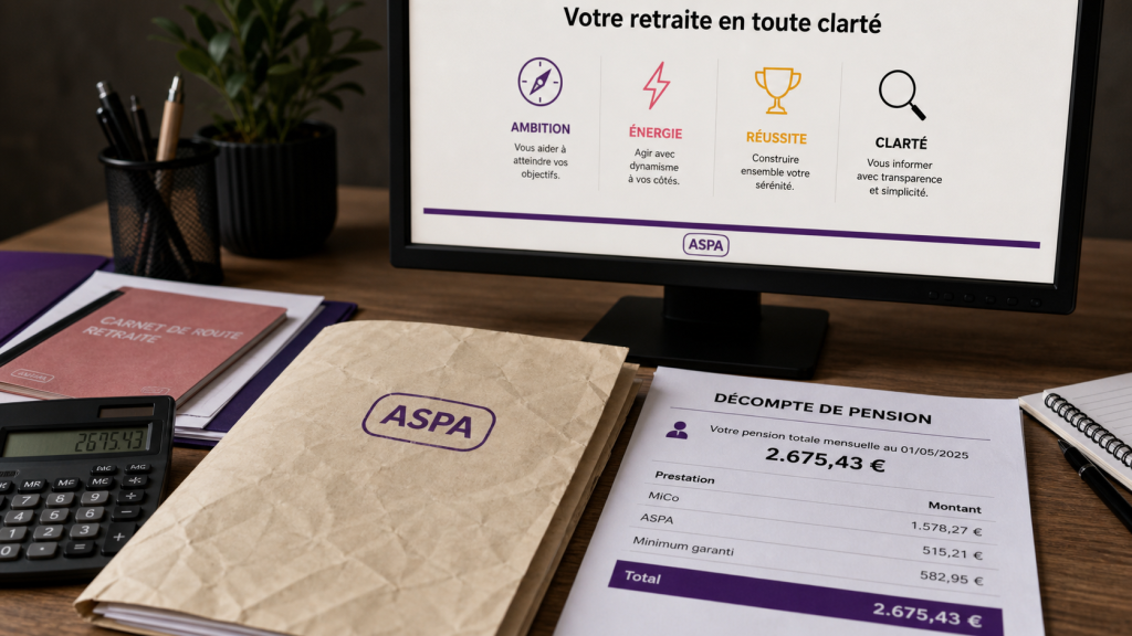 Minimum retraite garanti : ASPA 1 034 € et revenus retraite sécurisés