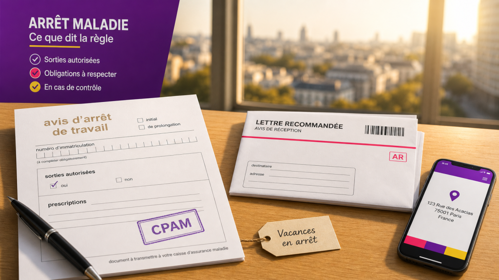 Partir en vacances en arrêt maladie pour dépression : procédure CPAM
