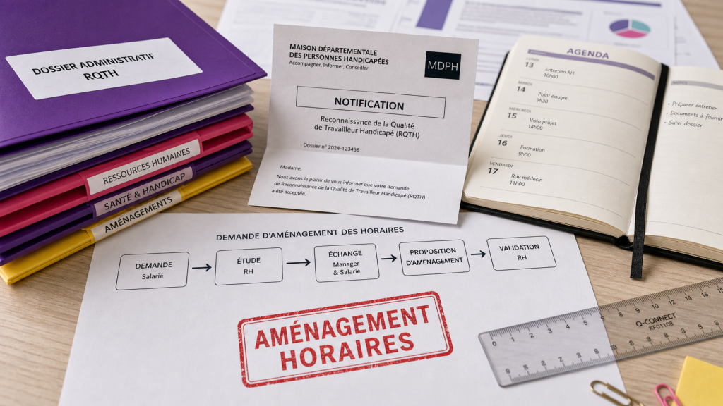 RQTH fonction publique : aménagement horaire